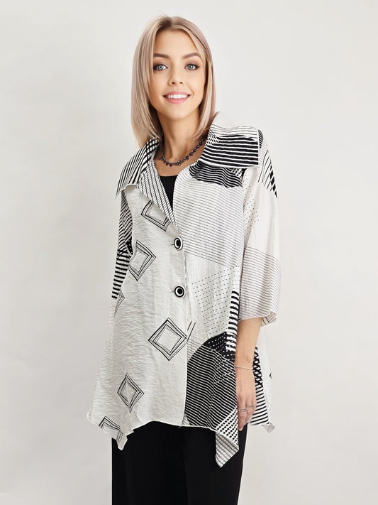 Radzoli - Printed Jacket/Blouse