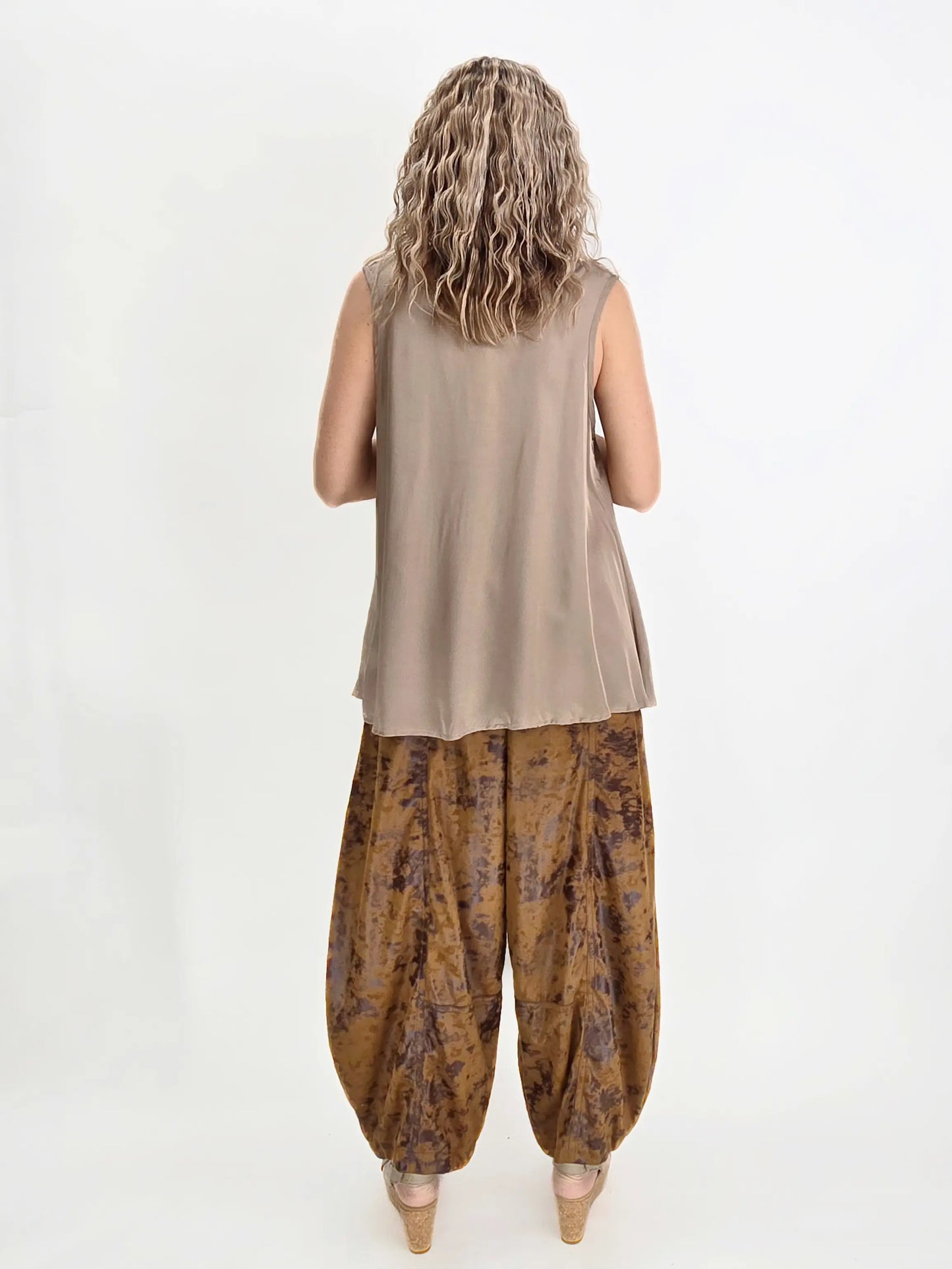 Dress to Kill- Puzzle Pant/Brown Tie Dye