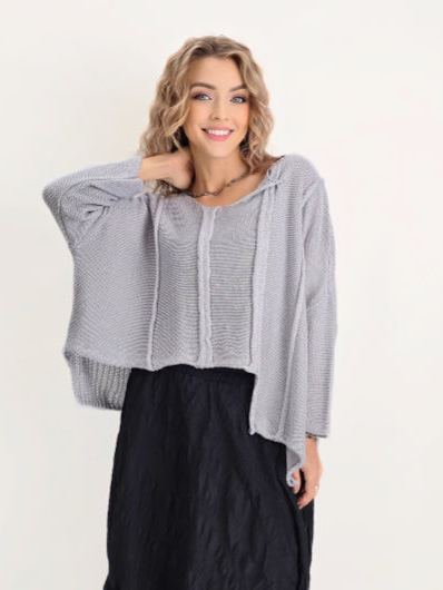 Made in Italy- Studio Knit Sweater/Light Blue