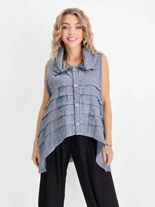 Dress to Kill- Multi Truck Vest- Denim
