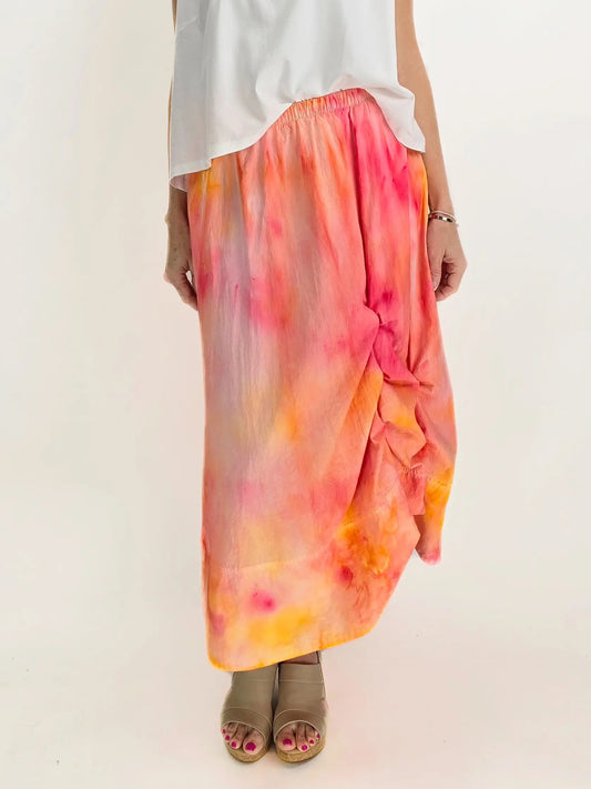Narenee Designs- Sunset Reverie Hand-Dyed Cotton Skirt