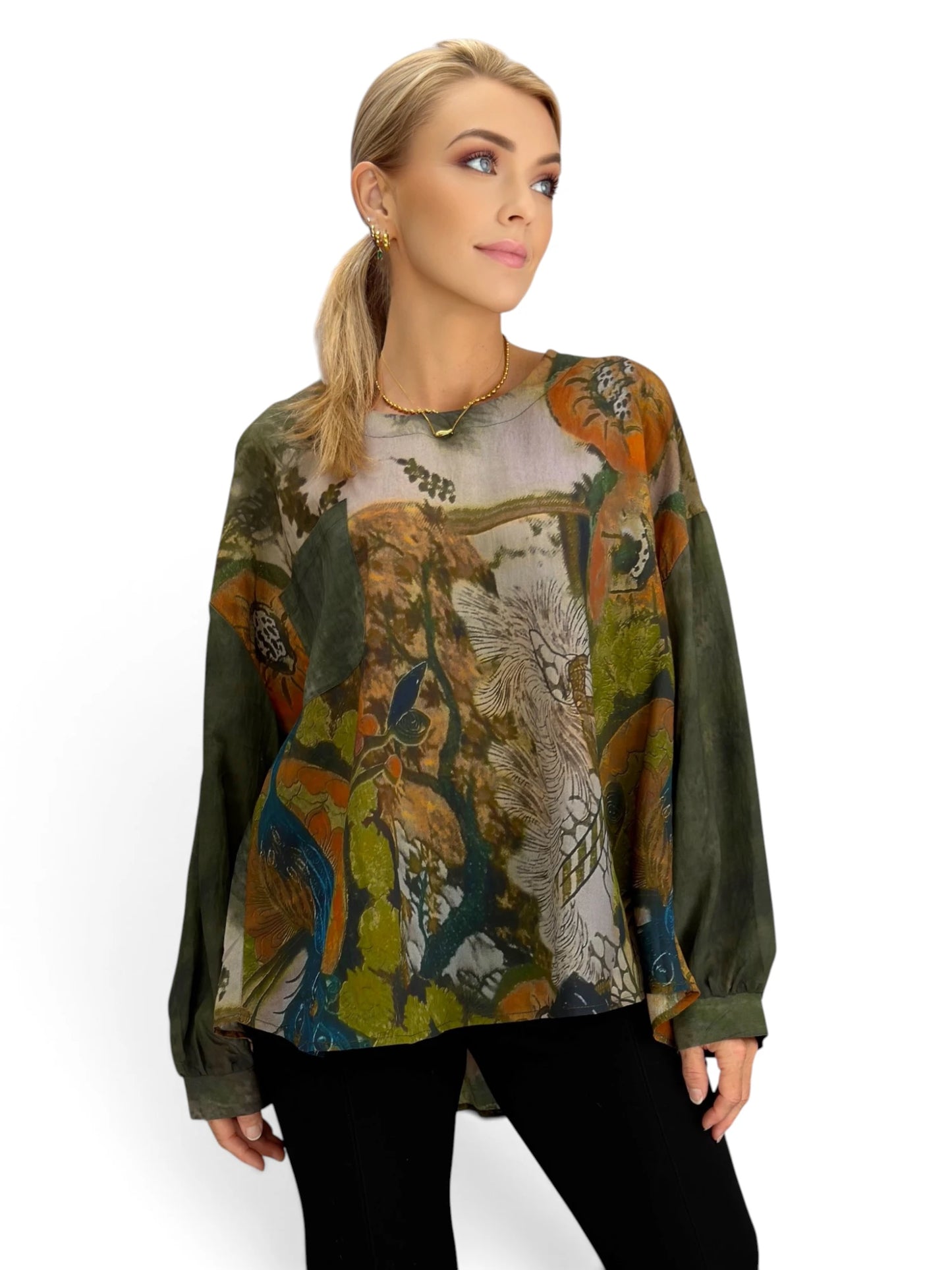 BELLA BLUE - Artistic Print Top