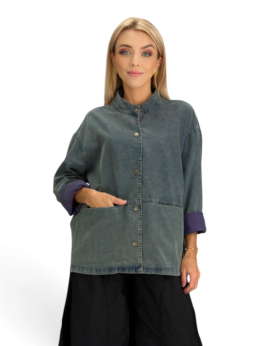 BELLA BLUE - Trendy Oversize jacket