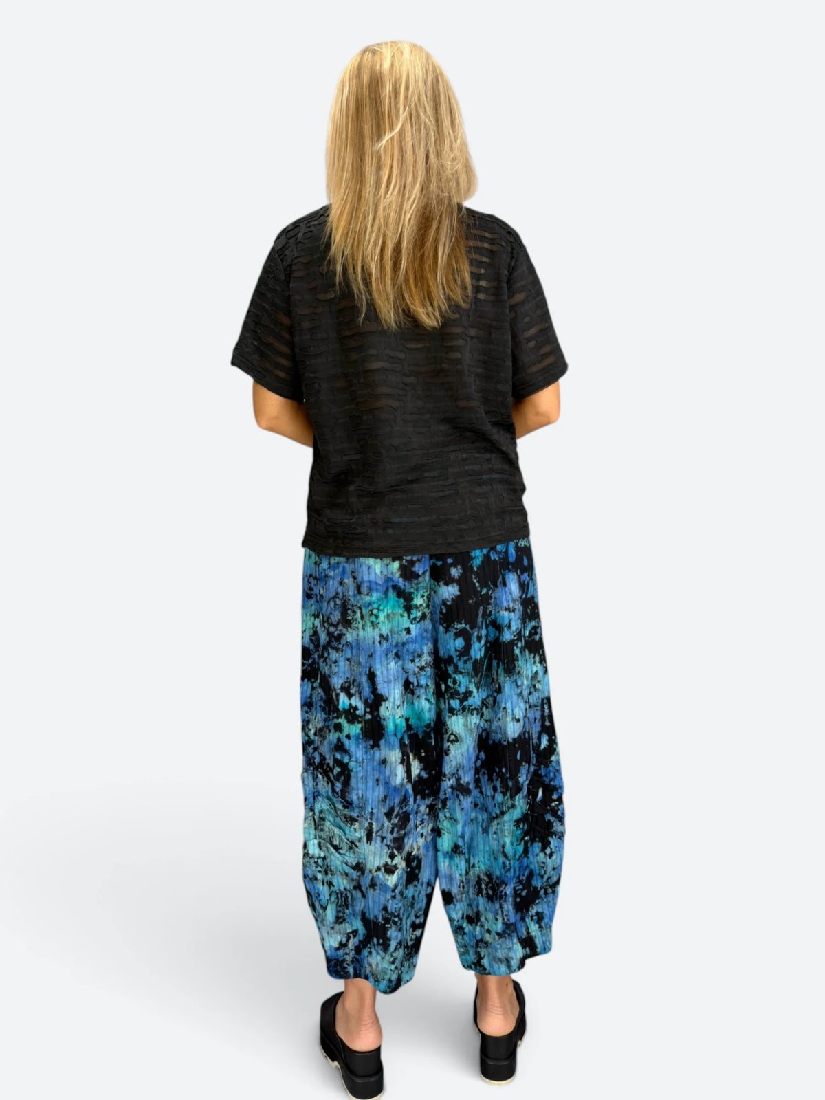 Narenee Designs- Ice-Dyed Cotton Blend Pants