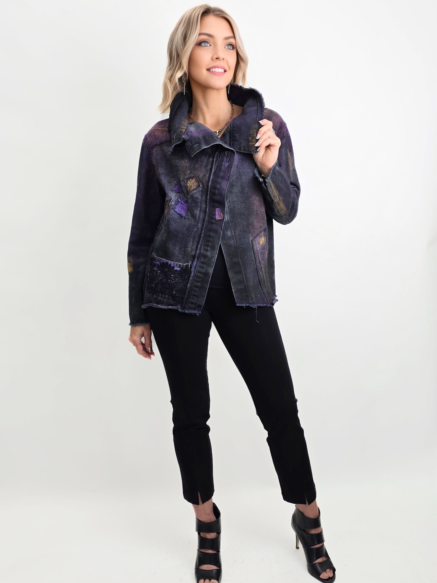 Narenee Designs- Asymmetrical Denim Jacket