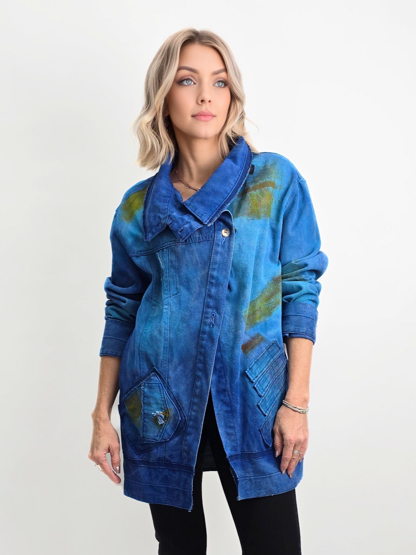 Narenee Designs- Asymmetrical Denim Jacket