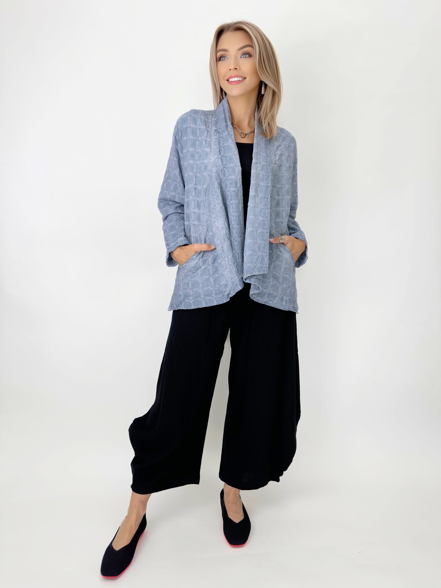 Focus Fashion - Basket Weave Cardigan