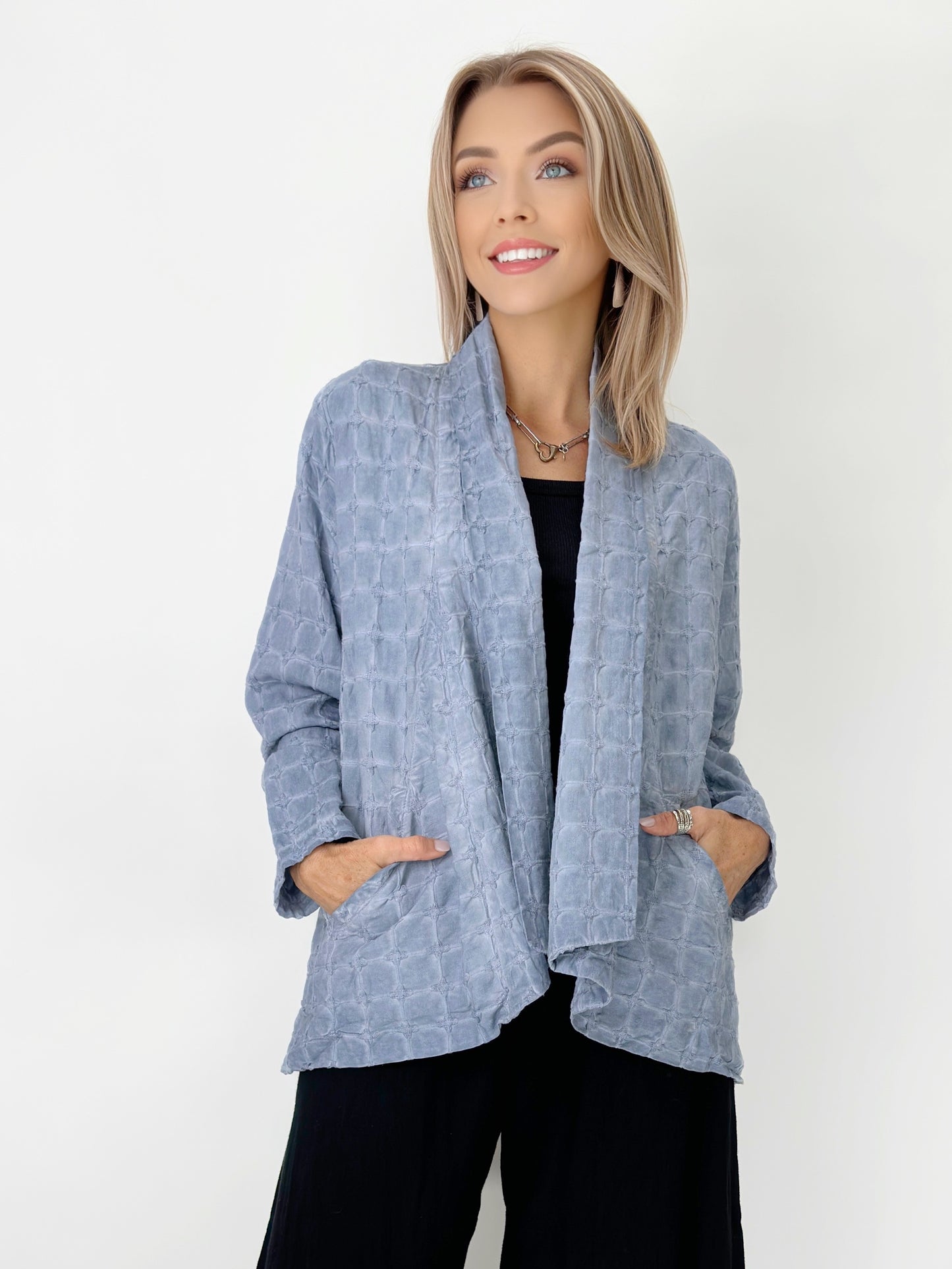 Focus Fashion - Basket Weave Cardigan