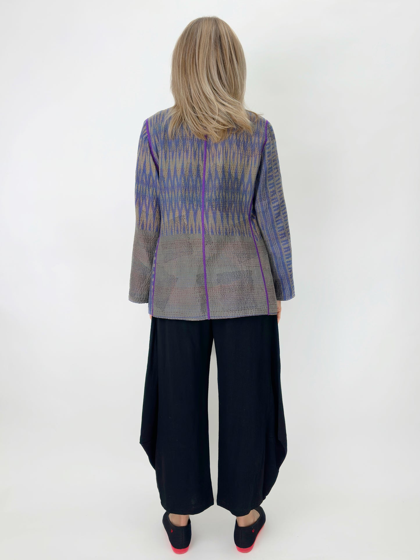 Mieko Mintz- Cotton Overdye Kantha Short Jacket