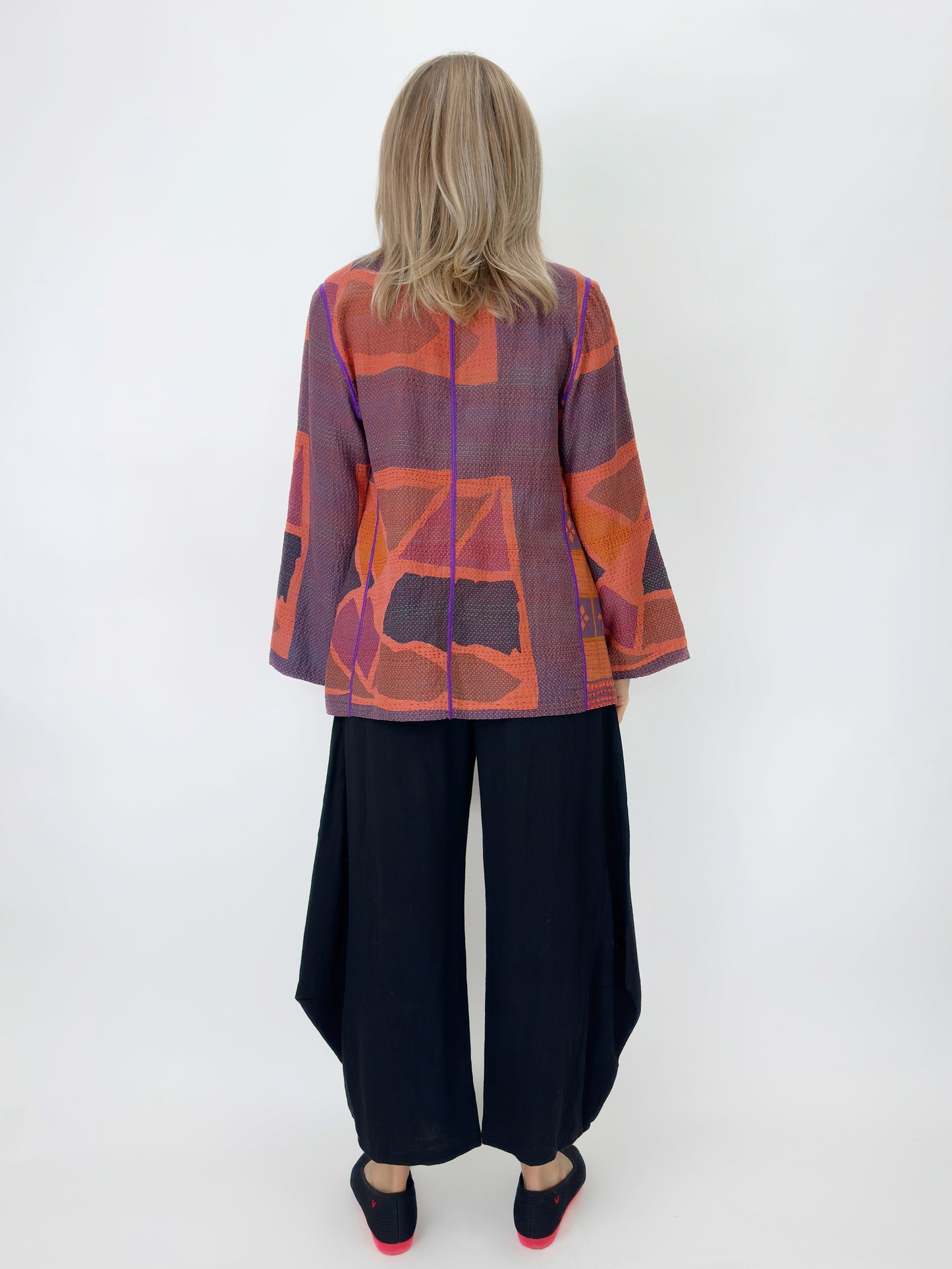 Mieko Mintz- Cotton Overdye Kantha Short Jacket