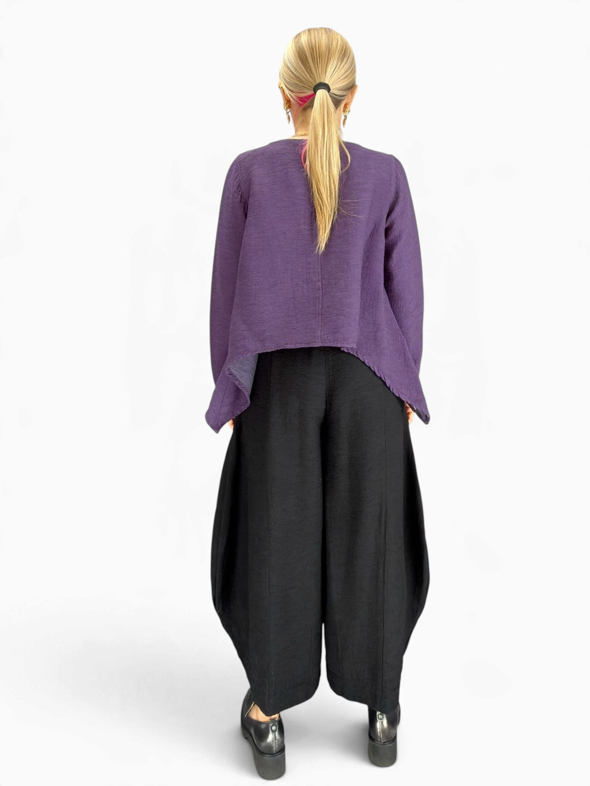 Eleven Stitch- Topper/ Eggplant