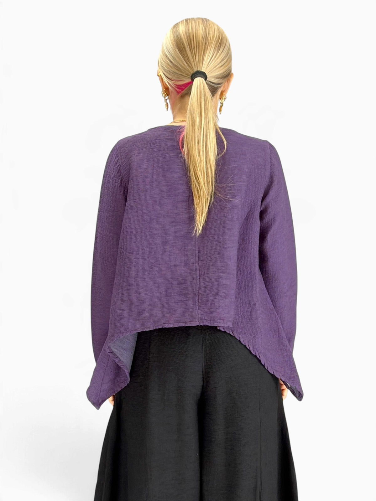 Eleven Stitch- Topper/ Eggplant