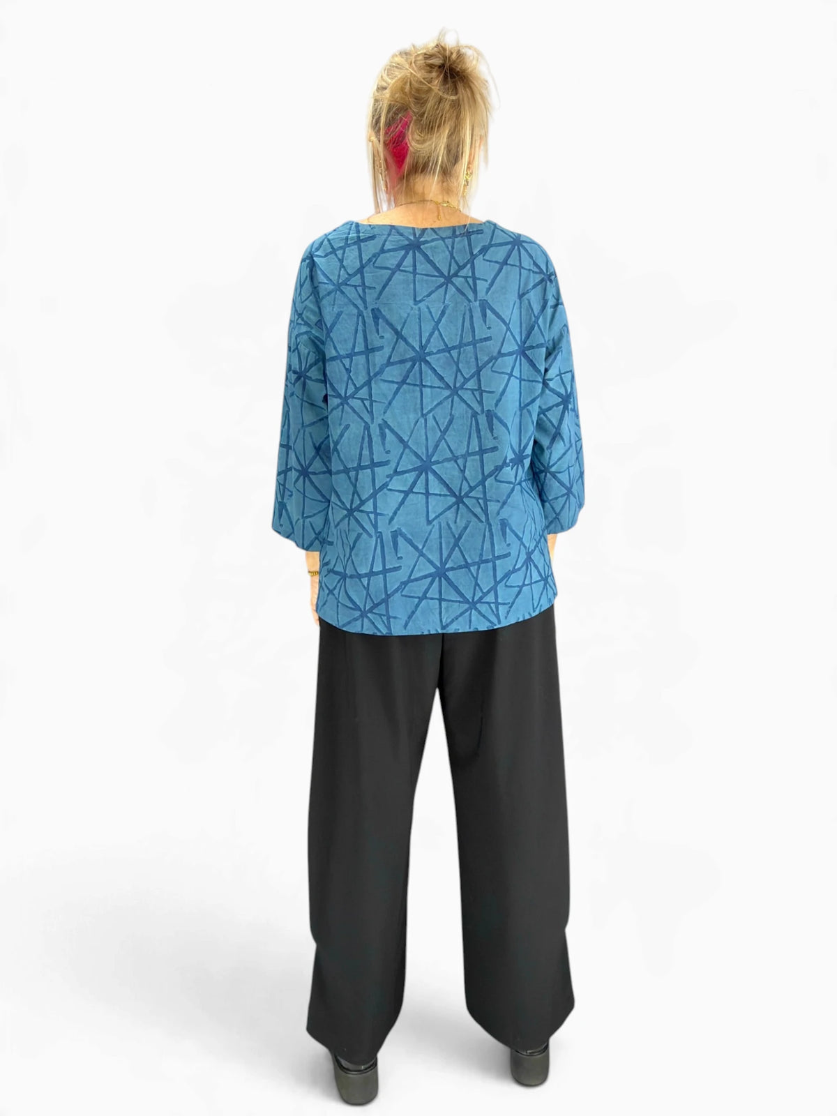 Handwork of India - Tikona Natural Dye Popover Top