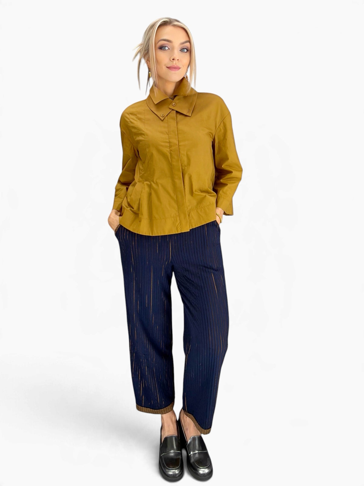 Ozai N Ku- Double Collar Blouse