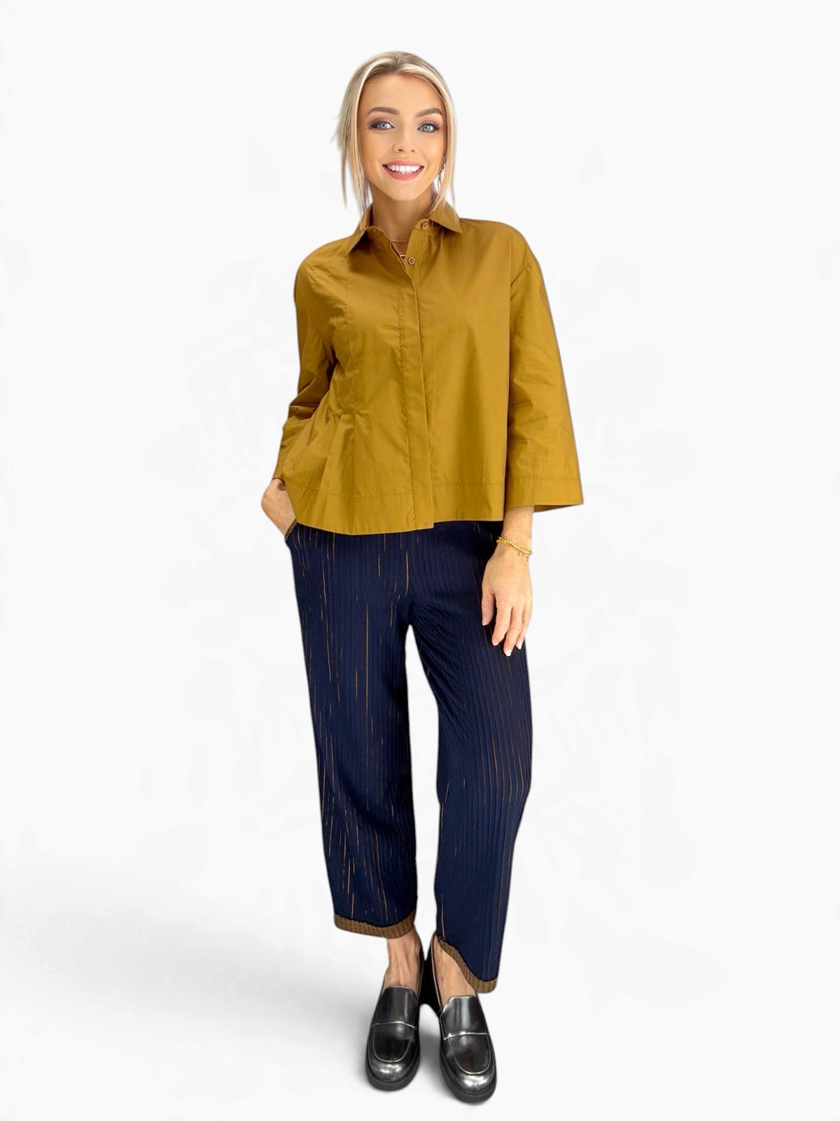 Ozai N Ku- Double Collar Blouse
