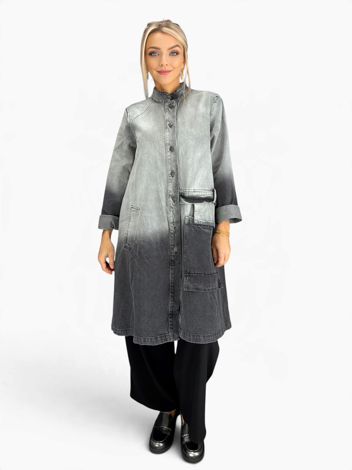 LUUKAA- Piperes Washed Ombre Coat