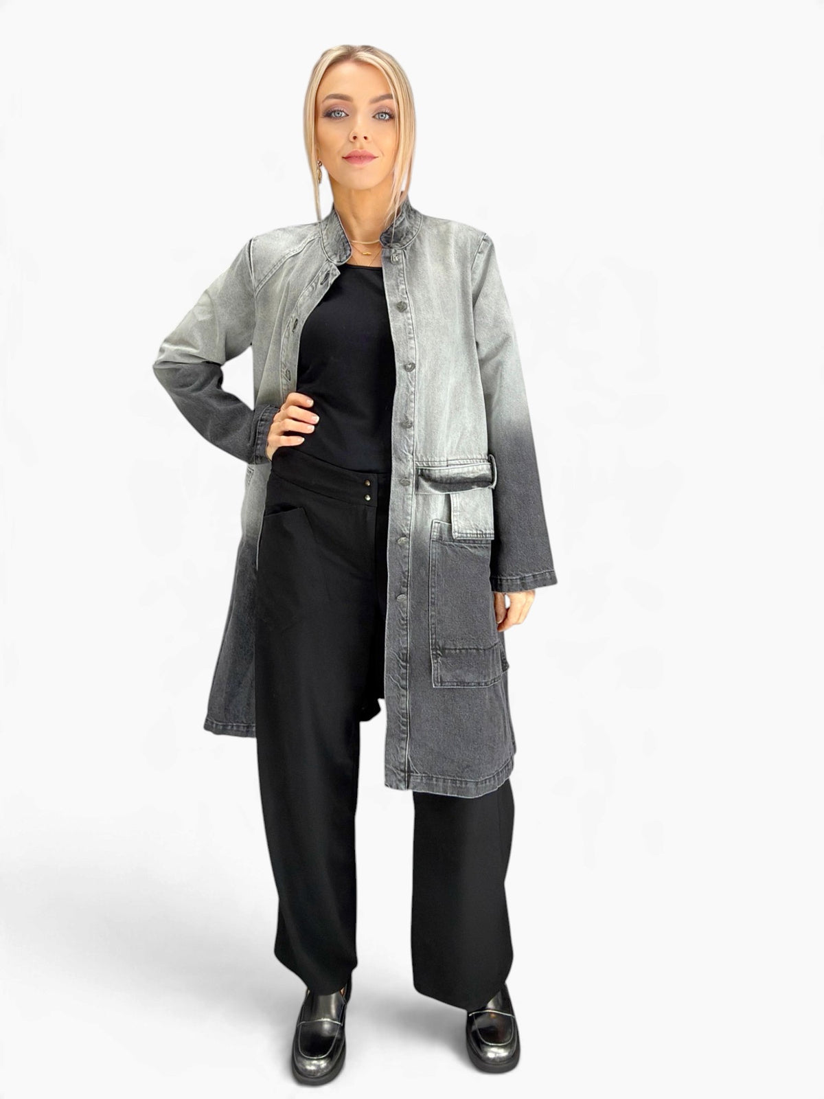 LUUKAA- Piperes Washed Ombre Coat