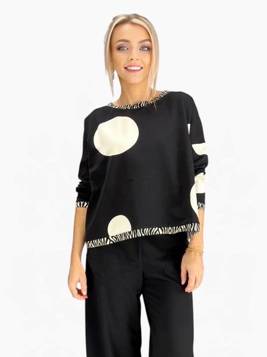 LUUKAA- ASTA Printed Crewneck Top
