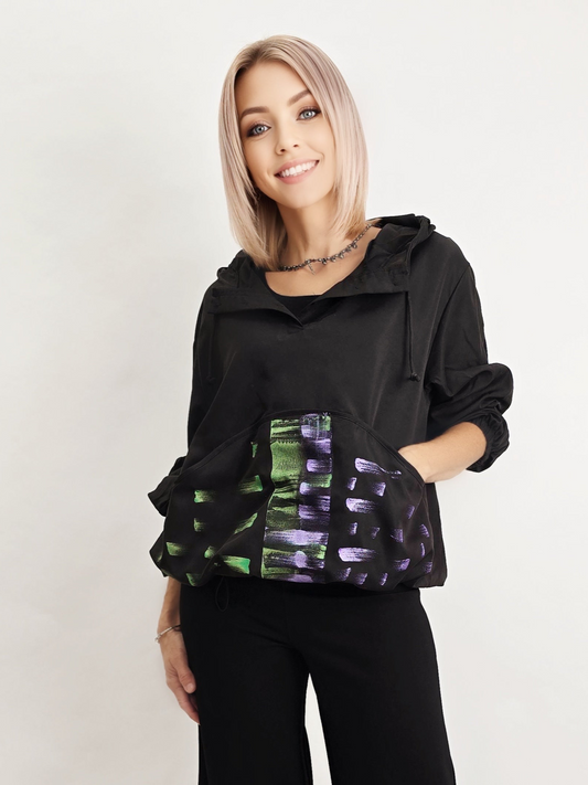 Narenee Designs- Collide Hoody Top