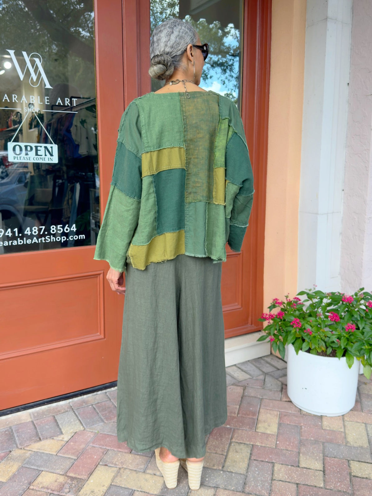 Earth & Loom- Patchwork Cotton Top