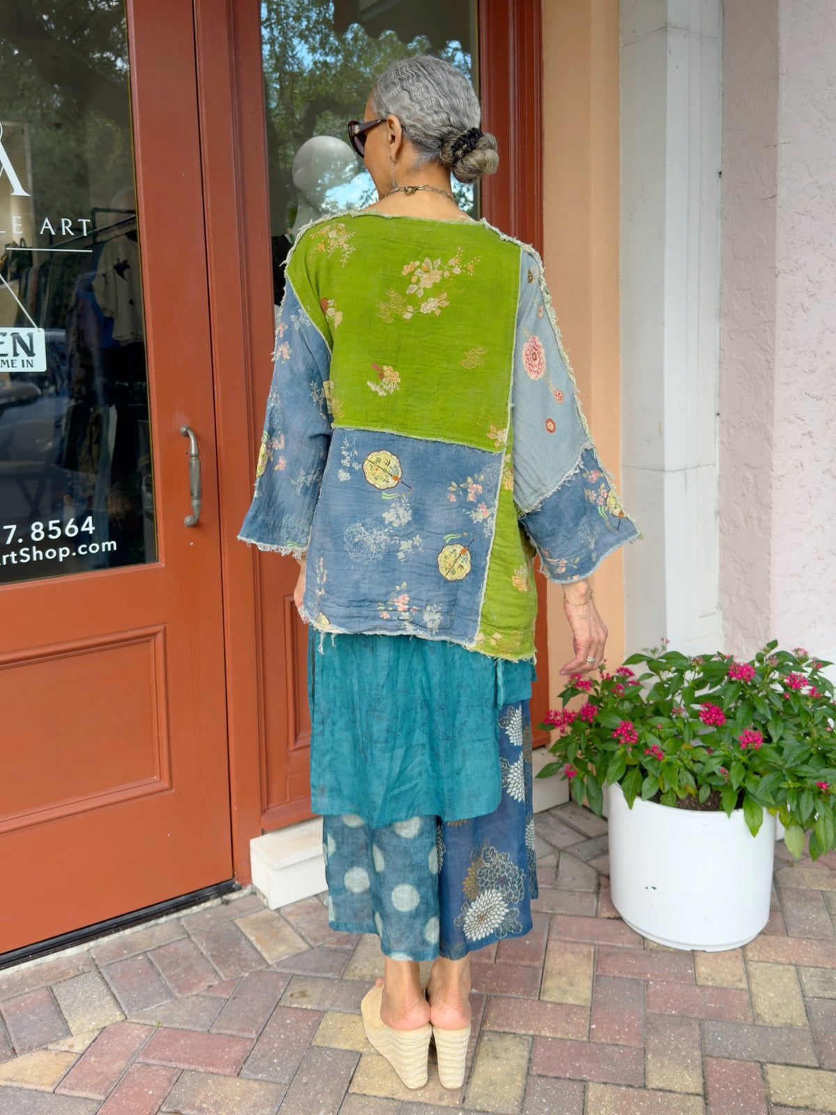 Earth & Loom -Patchwork Cotton Top
