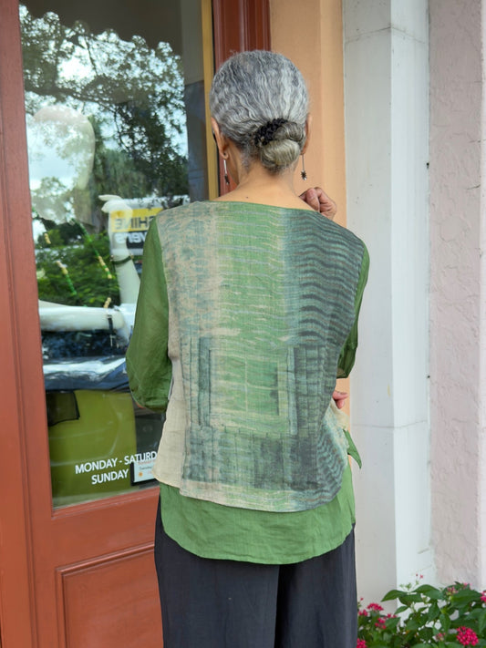 Earth & Loom - Layered Linen/Ramie Top