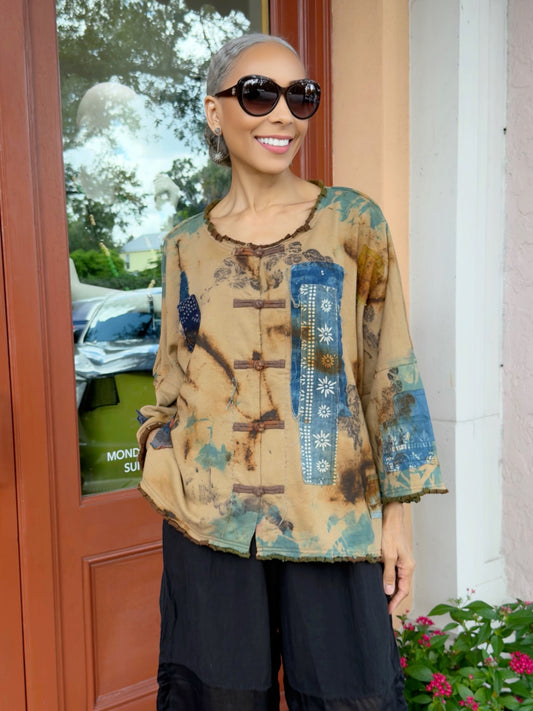 Earth & Loom - Artisan Patchwork French Terry Jacket