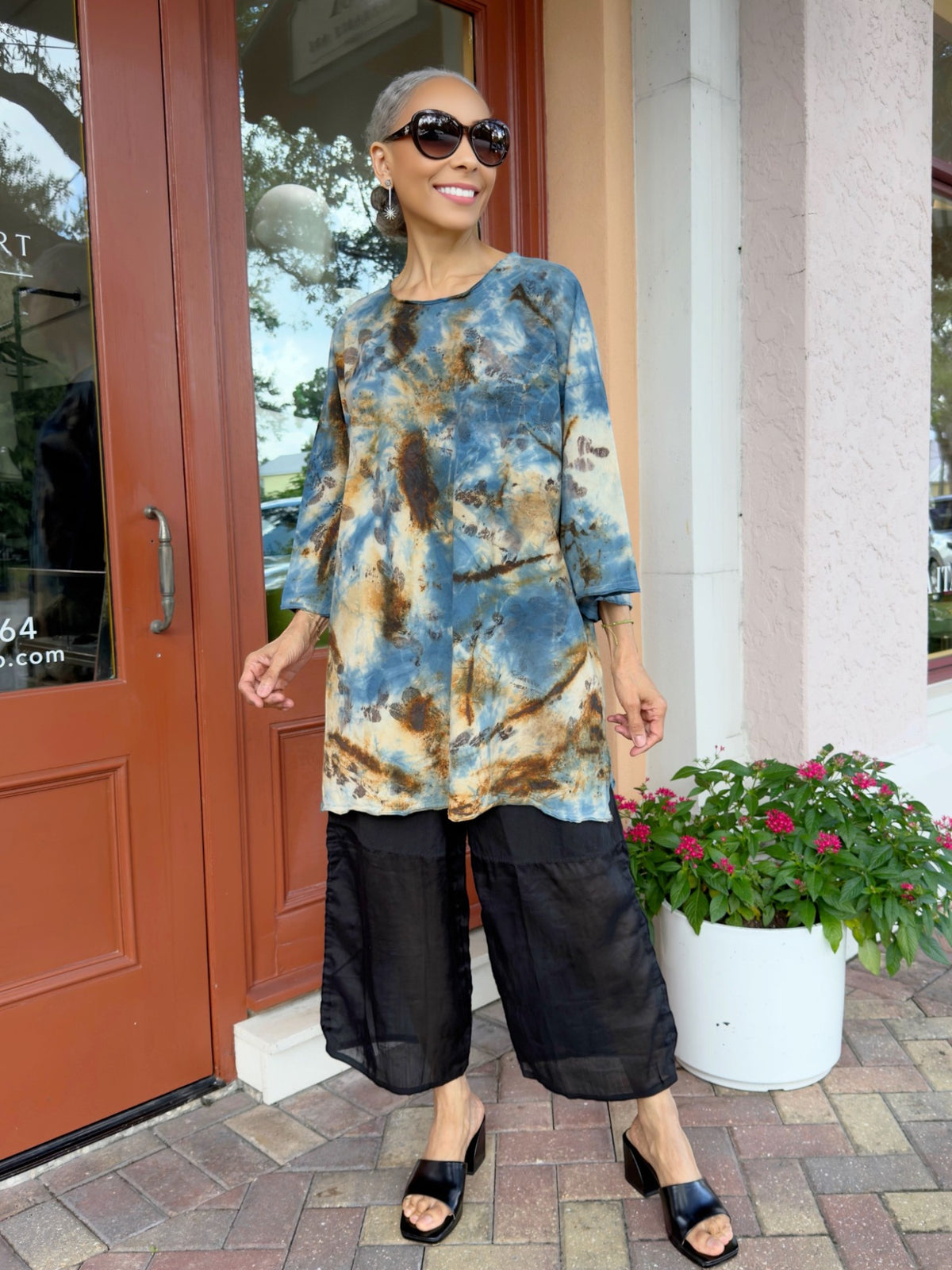 Earth & Loom- Oversized Artistic Cotton Top