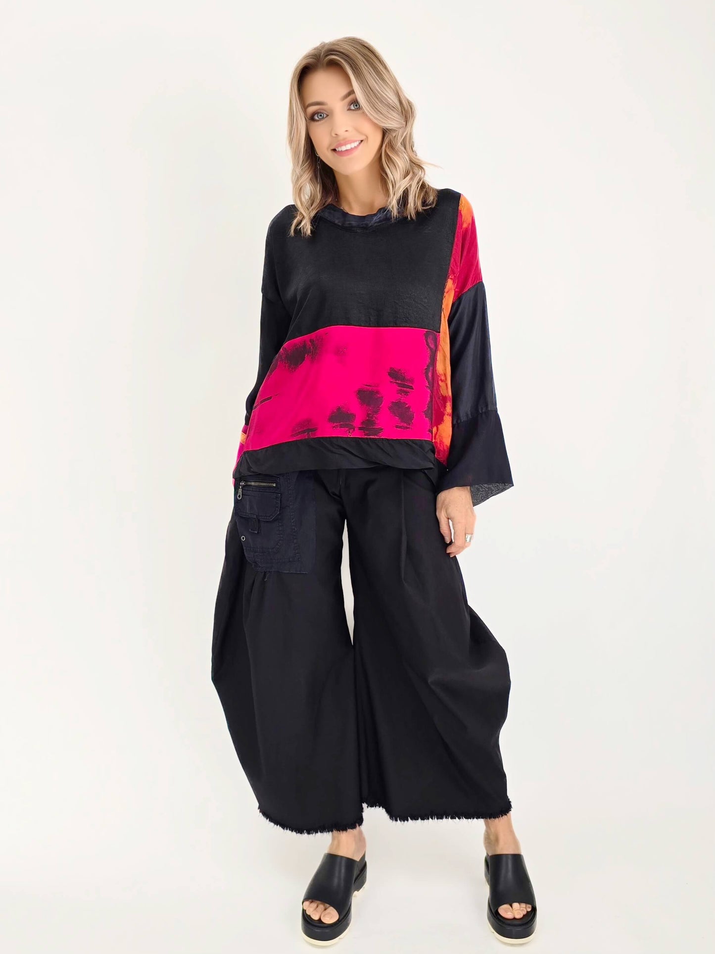 Tatiana Palnitska- JF12/ Sunrise-Sunset Silk Top