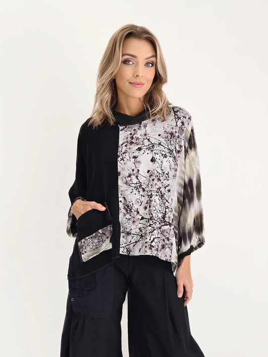 Tatiana Palnitska- JF6/ Talking About Painting Silk Top