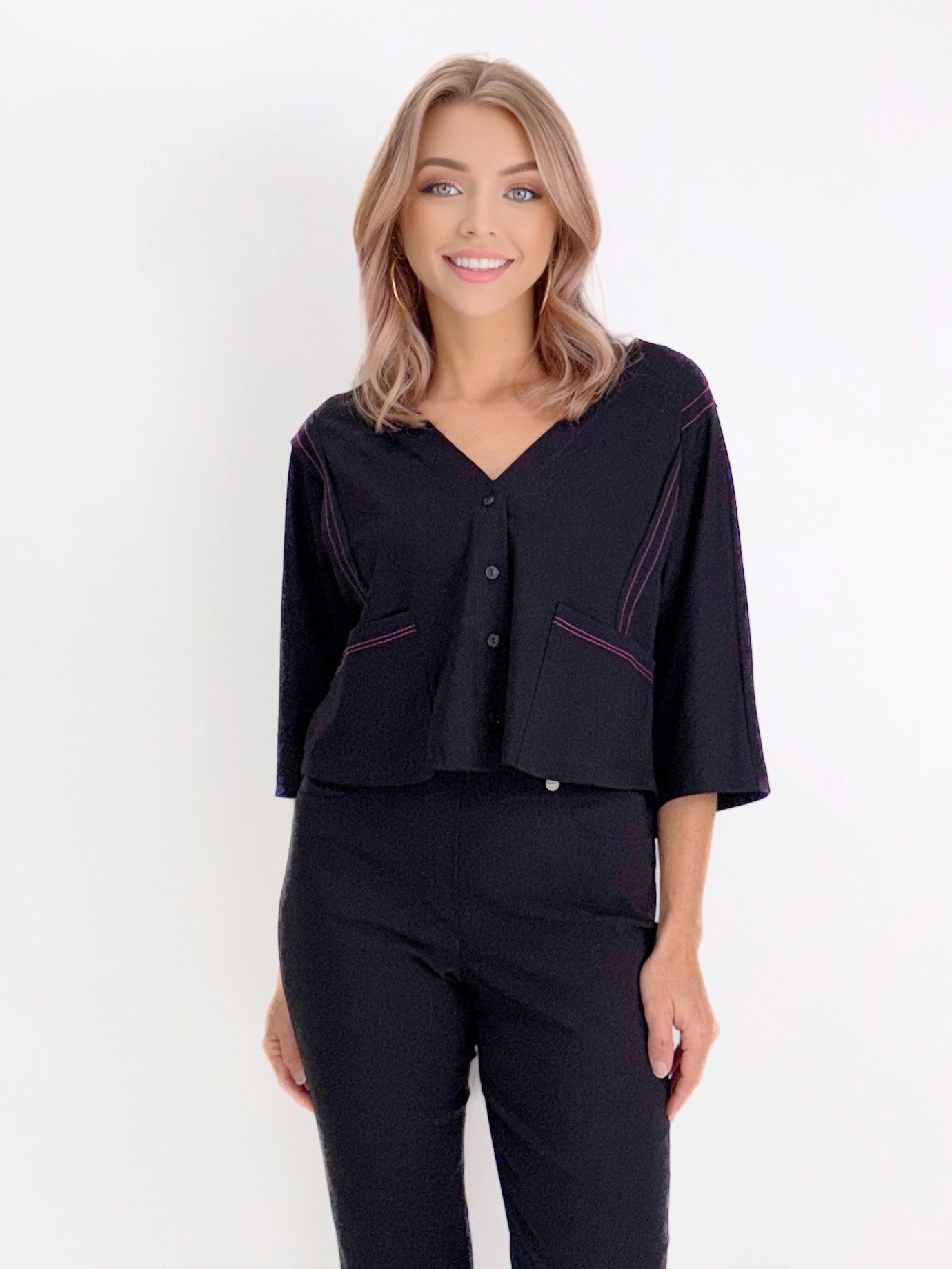 Ozai N Ku- Avant Cropped Cardigan