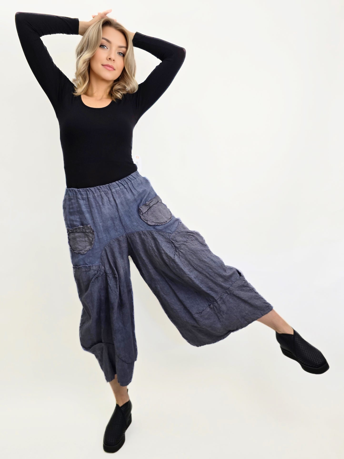 Tatiana Palnitska- Cropped Wide Leg Pants