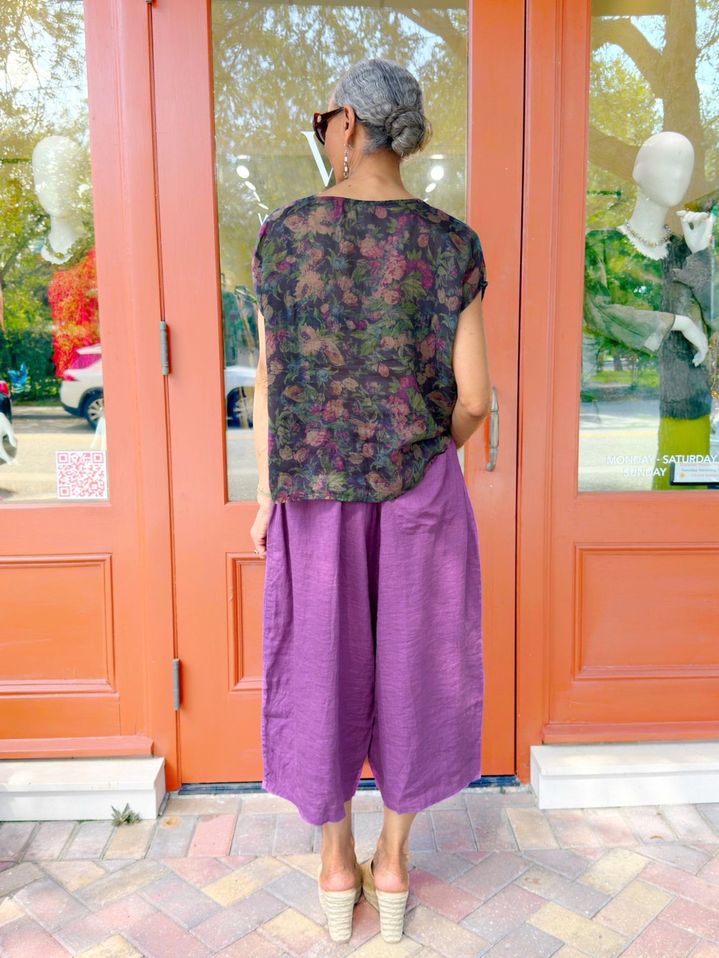 Mia Collection- Linen/Ramie Two-Piece Set