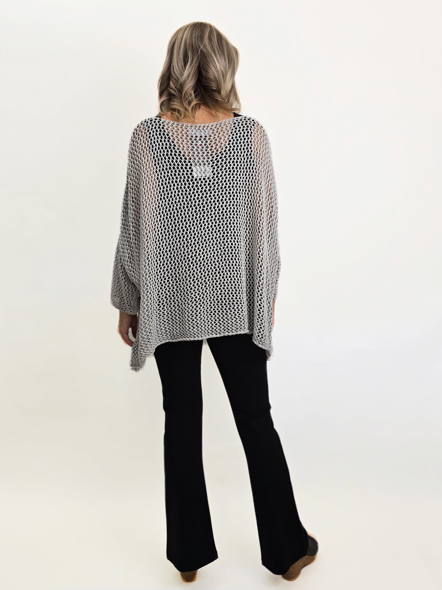 TINA Stephens Italy/Tees By Tina - Lennox Open Knit Topper