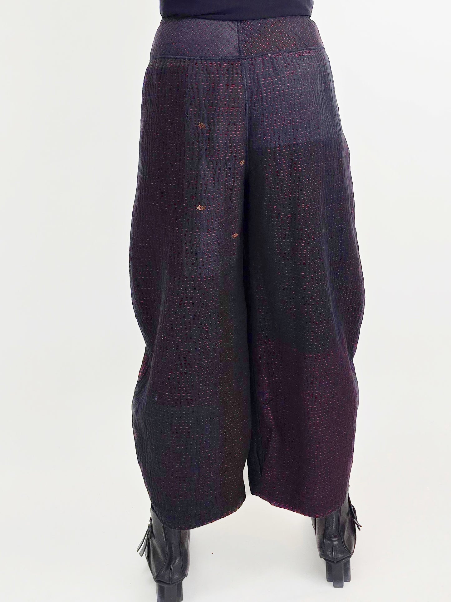 Mieko Mintz- Muji Patch Kantha Lantern Pant