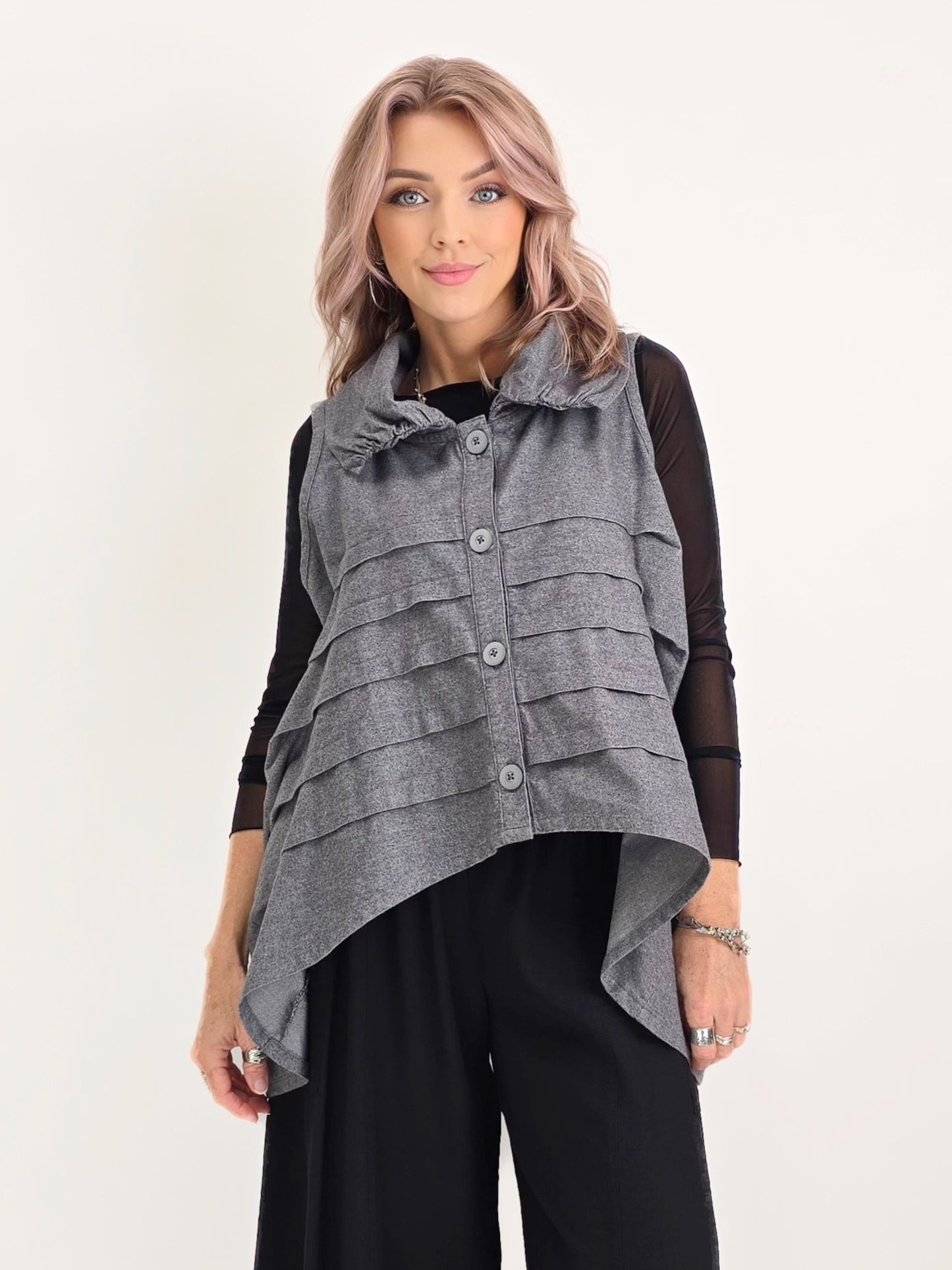 Dress to Kill- Multi Truck Vest/Grey Stripe
