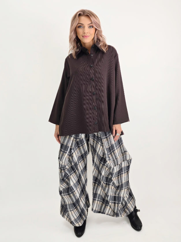 Dress to Kill - Haram Pant/ Slate Taupe White