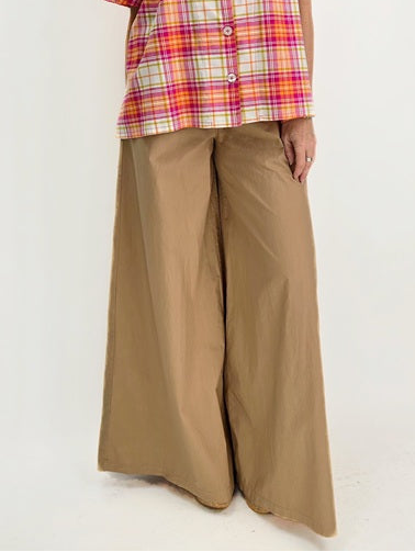 TINA Stephens - Eloise Wide Leg Cotton Poplin Pant