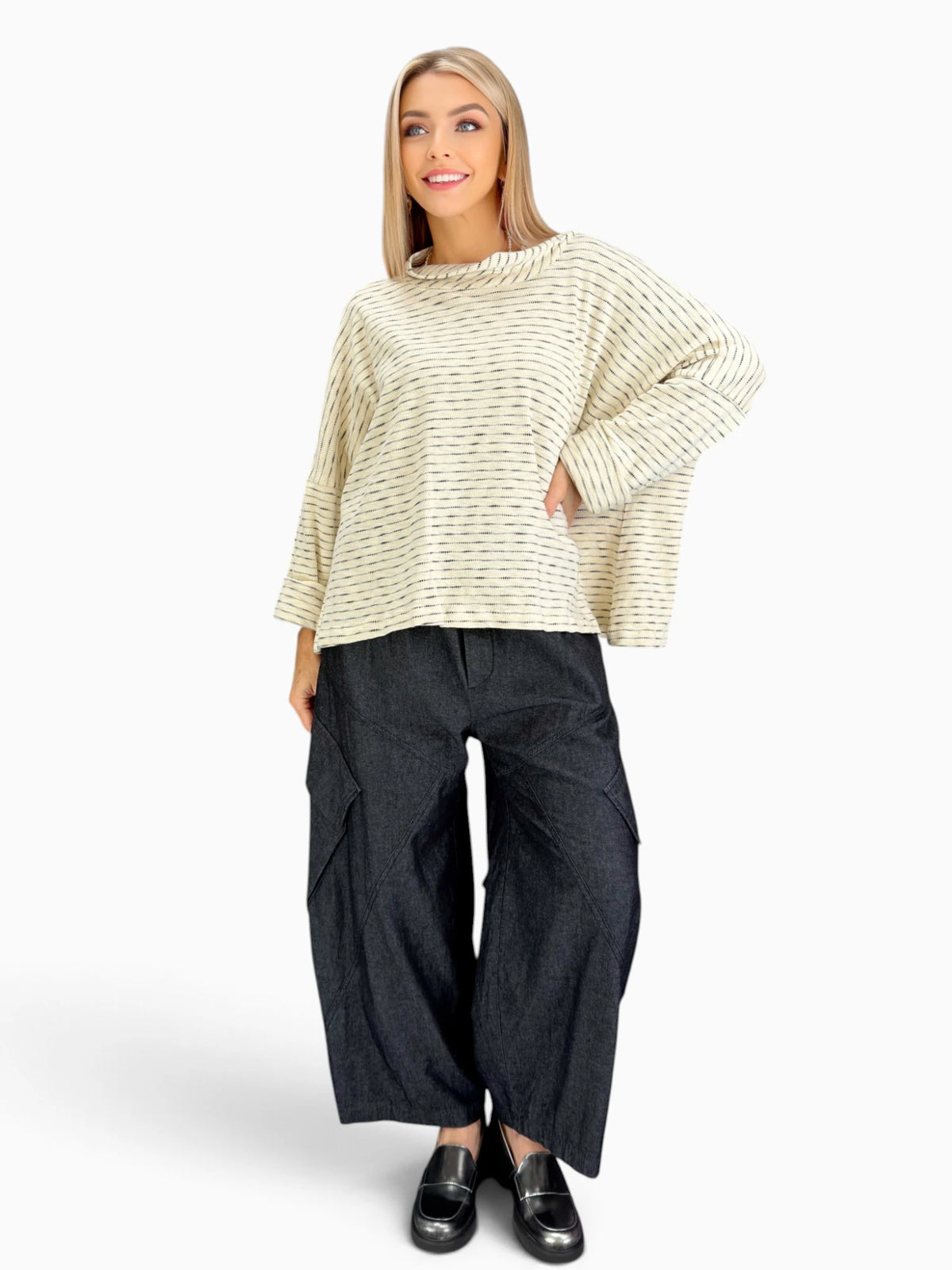 Dress to Kill- Mock Neck Pull Top