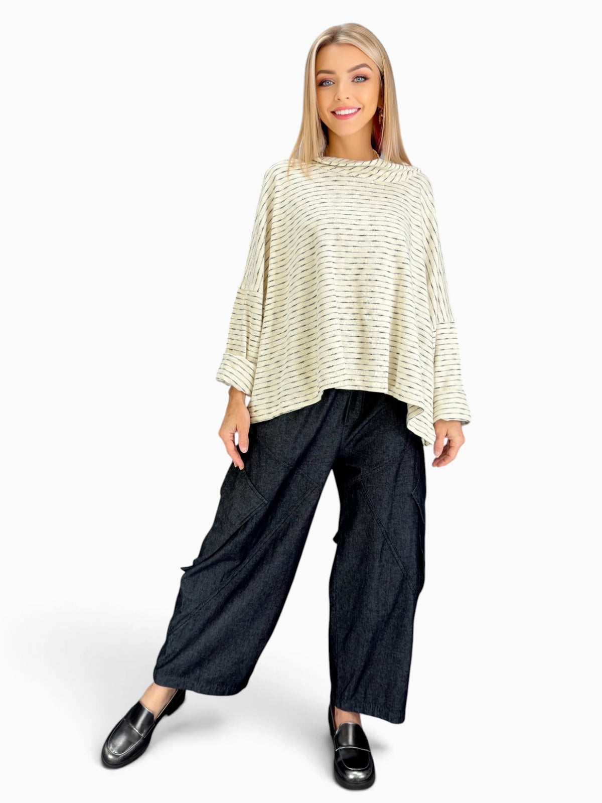 Dress to Kill- Mock Neck Pull Top