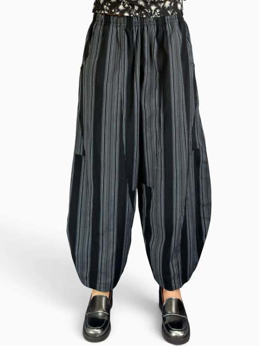 Dress to Kill- Puzzle Pant/ Grey Stripe