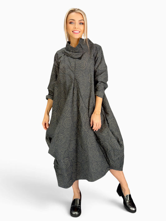 Dress to Kill- Criss Cross Glam Dress/Black Rose