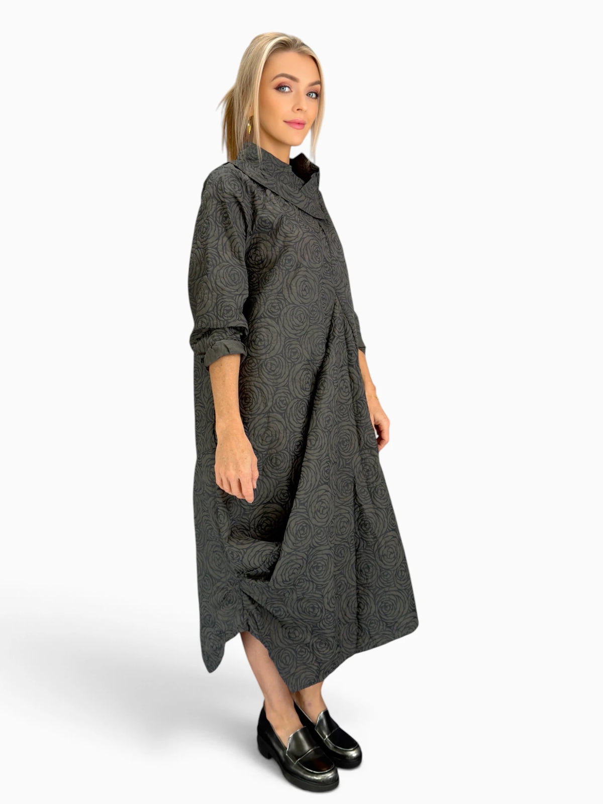 Dress to Kill- Criss Cross Glam Dress/Black Rose