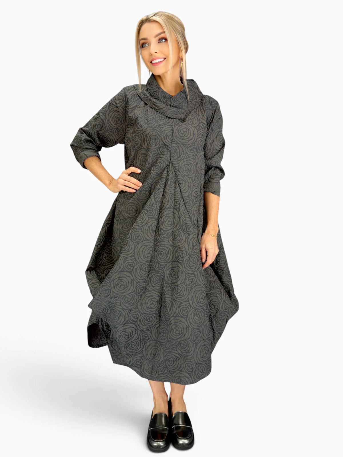 Dress to Kill- Criss Cross Glam Dress/Black Rose