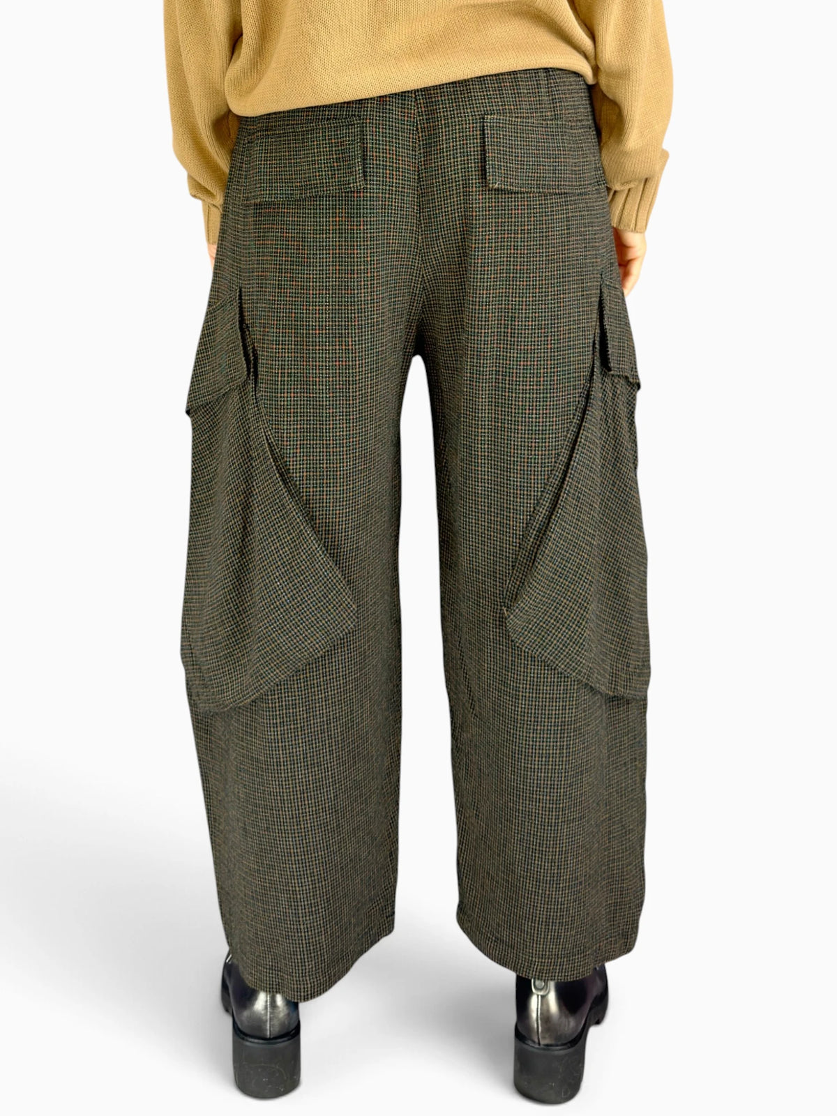 Dress to Kill- Angle Cargo Pant/ Gingham