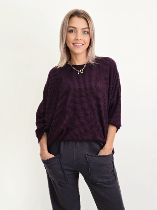 Bodil- Knit One Size/Plum