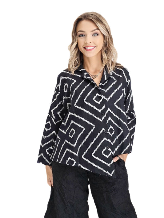 M Square- Point Shirt/ Epic Black