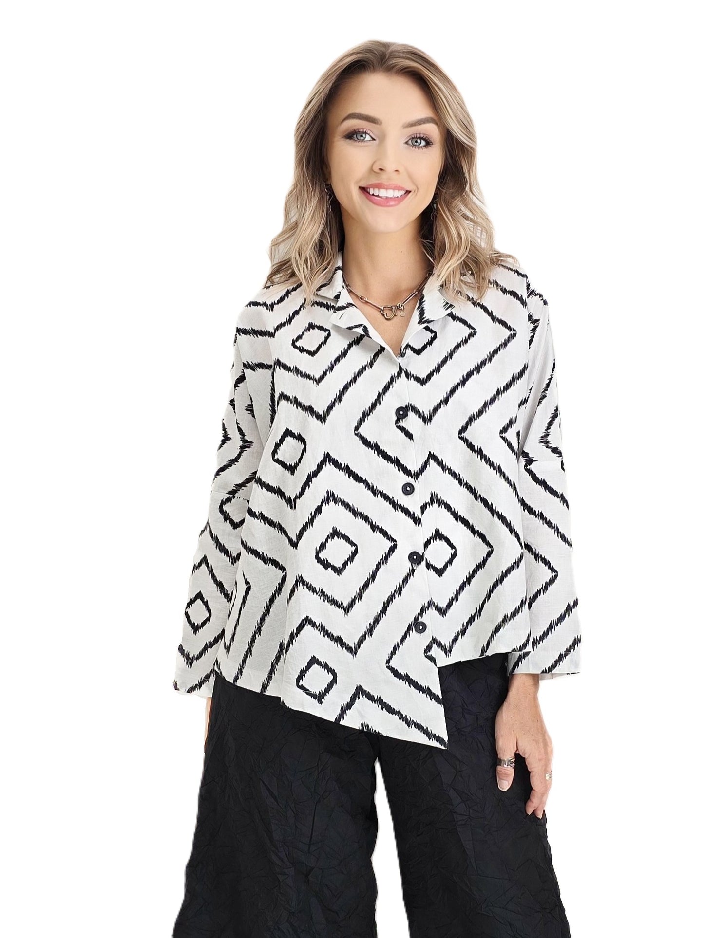 M Square- Point Shirt/ Epic White