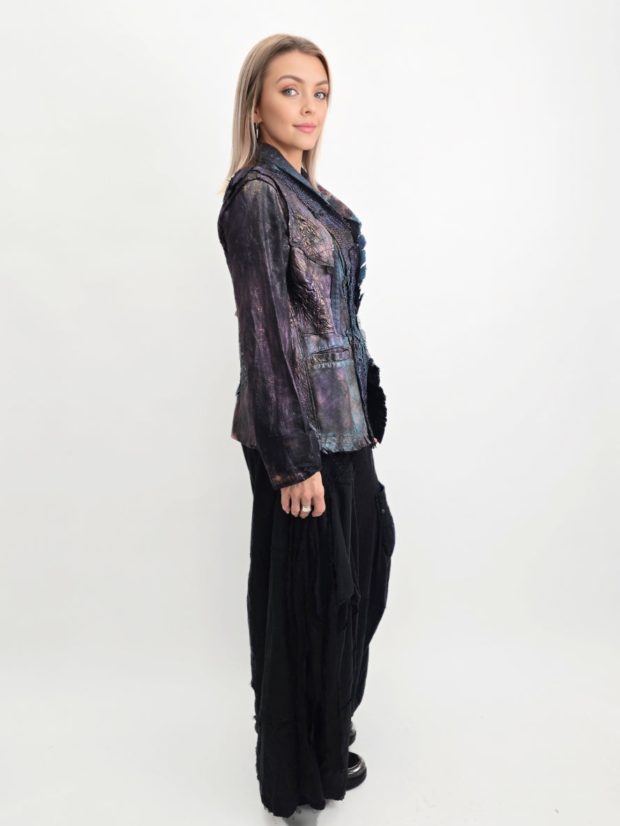 Tatiana Palnitska- Leather & Lace Gems Jacket