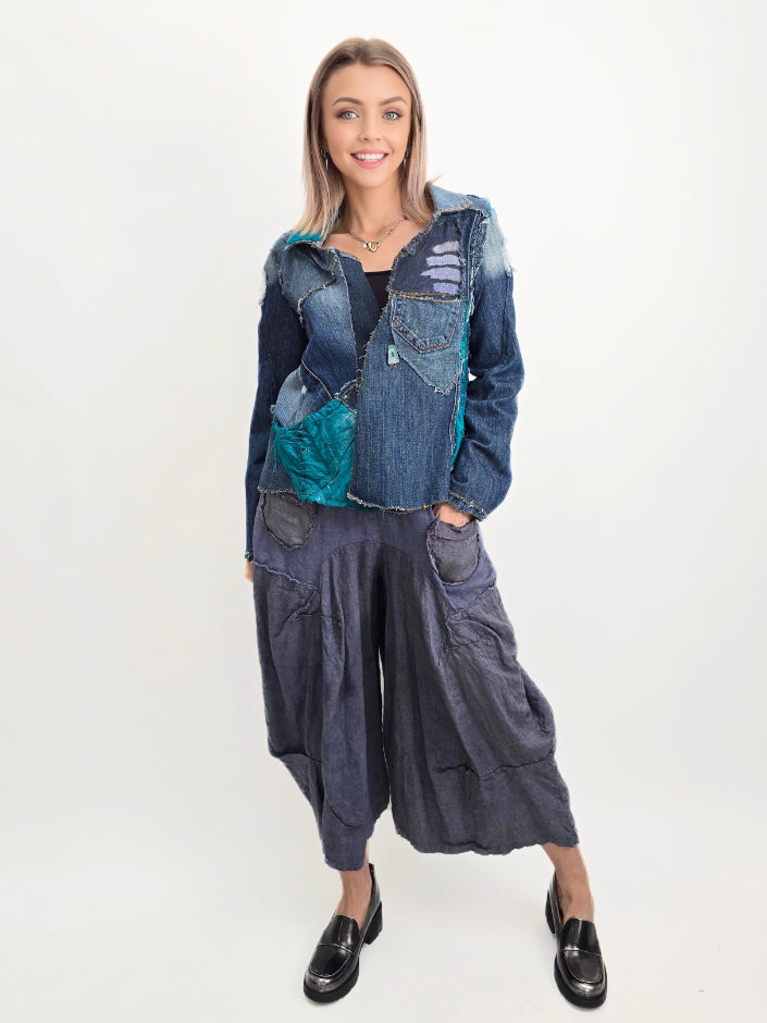 Tatiana Palnitska- Short Denim Jacket